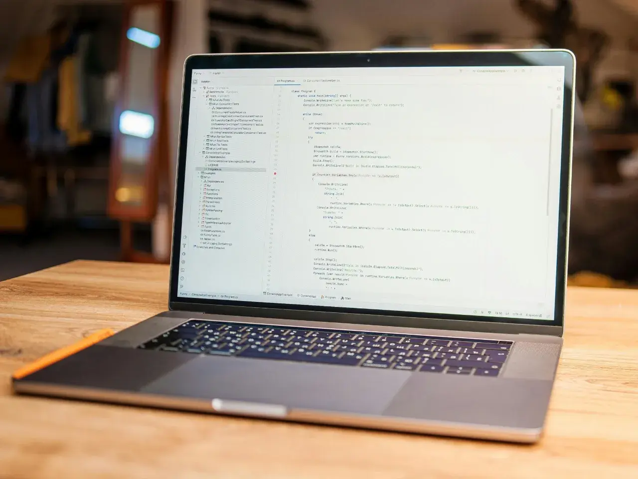 Laptop screen displaying code for multilingual website pages and hreflang setup.