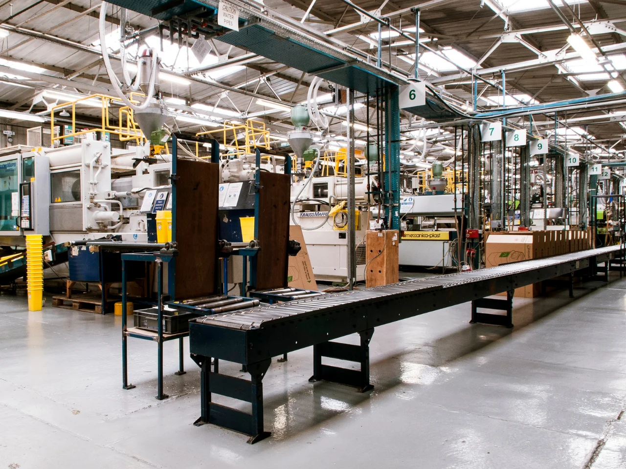Manufacturing facility producing goods that may qualify for a certificate of origin in Canada under international rules of origin.