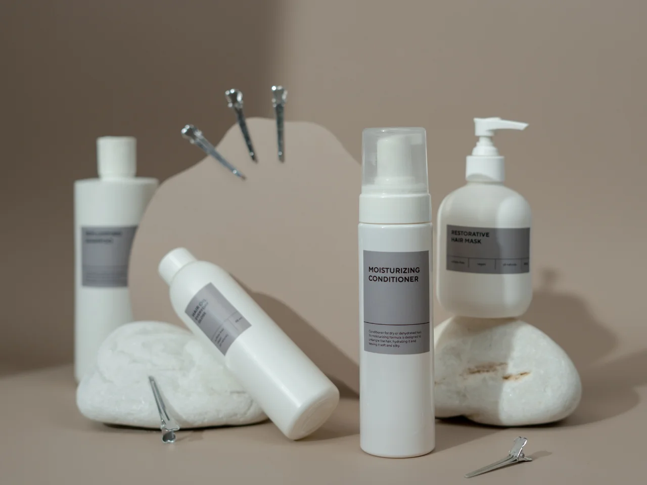 Cosmetic hair care products and product labelling for cosmetics in Canada.