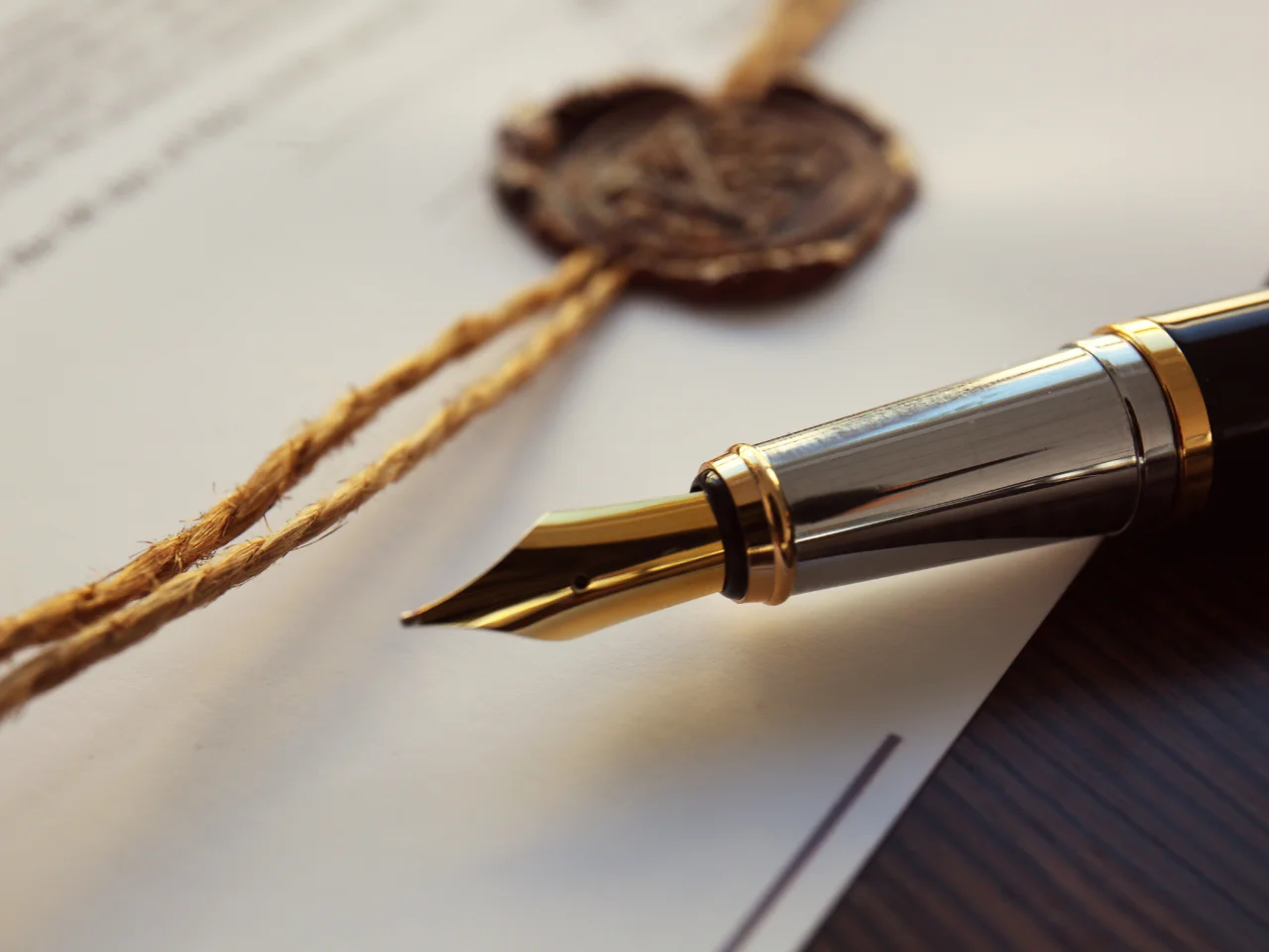 Official document with a seal prepared for certification and international use.