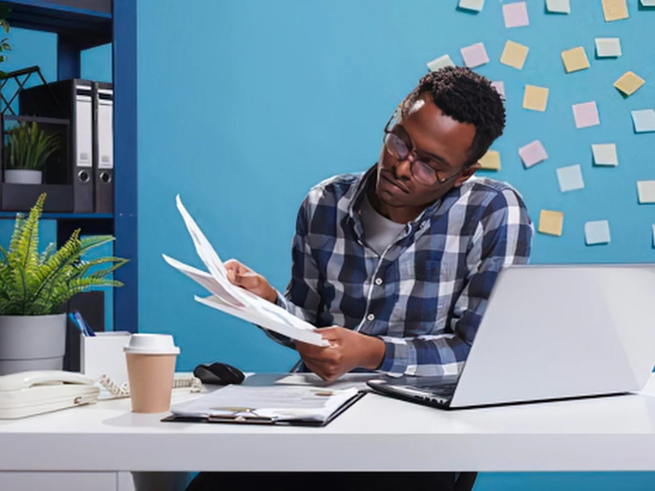 Employer reviewing eligibility documents for an intra-company transferee work permit application.