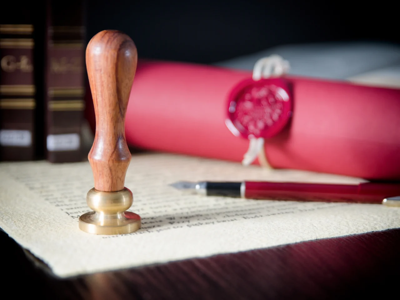 Official seal and legal document prepared for apostille authentication and international use.